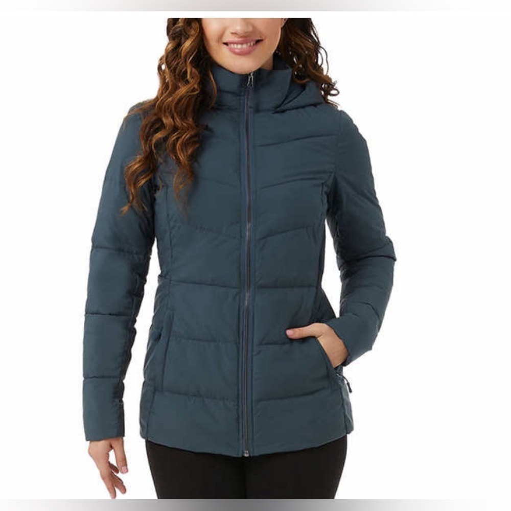 Women's Blue Puffer Jacket